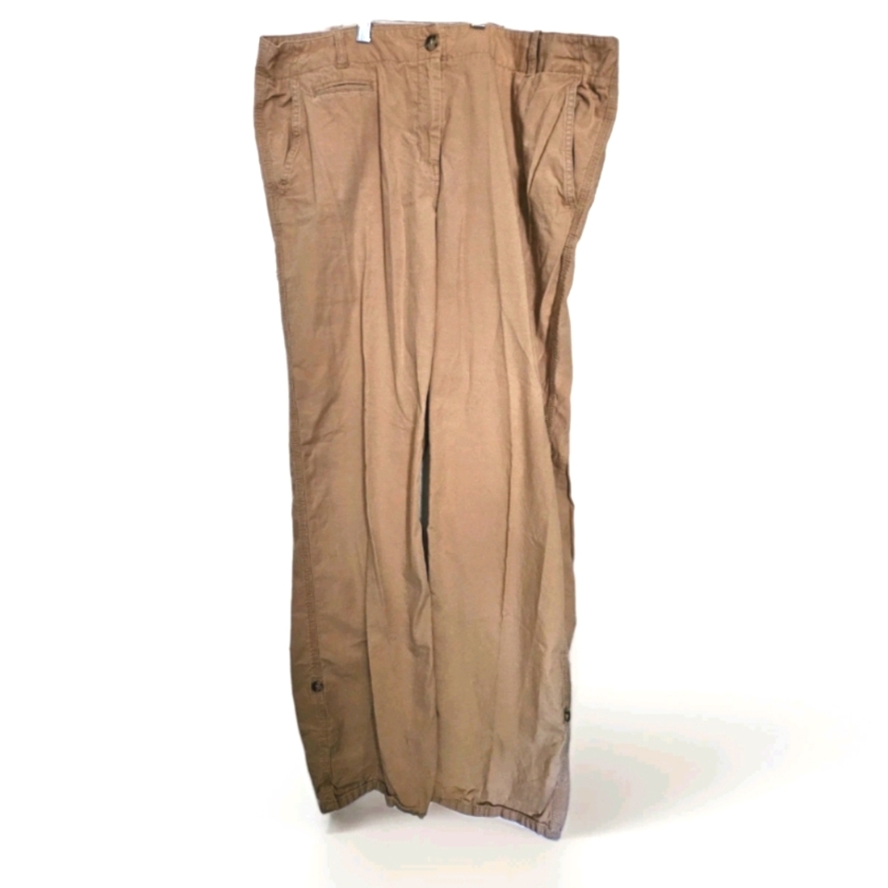 Talbots Women's Khaki Utility/Roll Up Pants Size 16